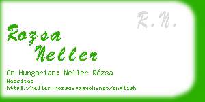 rozsa neller business card